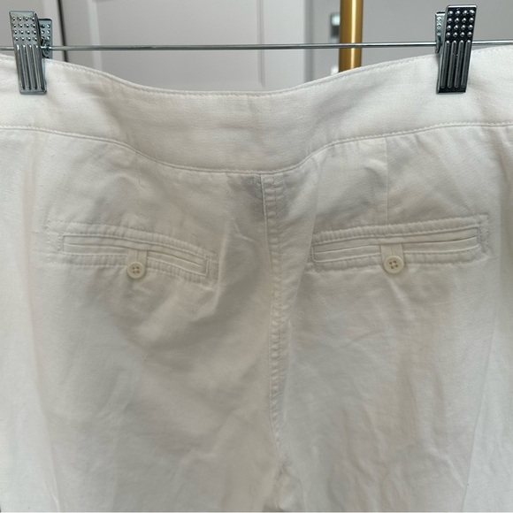 J.Crew white linen pants Low rise | Size 24 - Picture 3 of 4